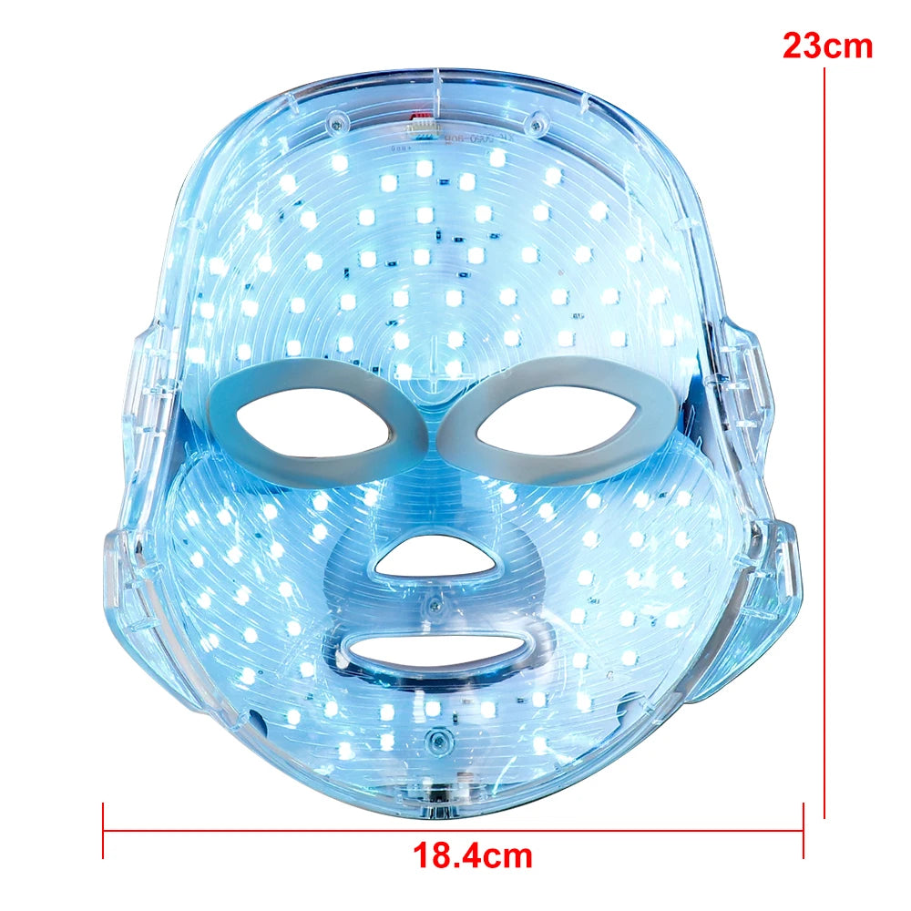 7 Colors Face Skin Rejuvenation Acne LED Facial Mask - Eclaya