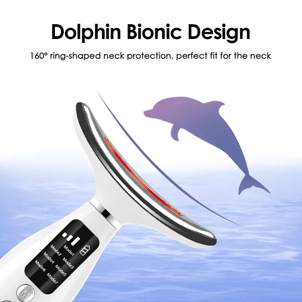 Appareil de lifting facial EMS à 7 modes de lumière pour raffermissement de la peau électrique